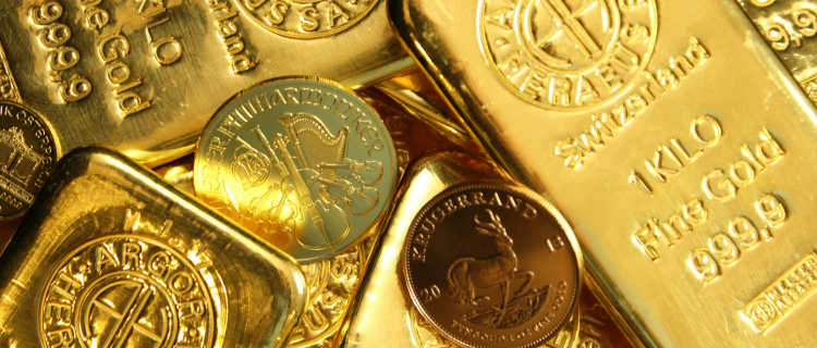 Gold bars and coins. Should gold be included in your investment portfolio